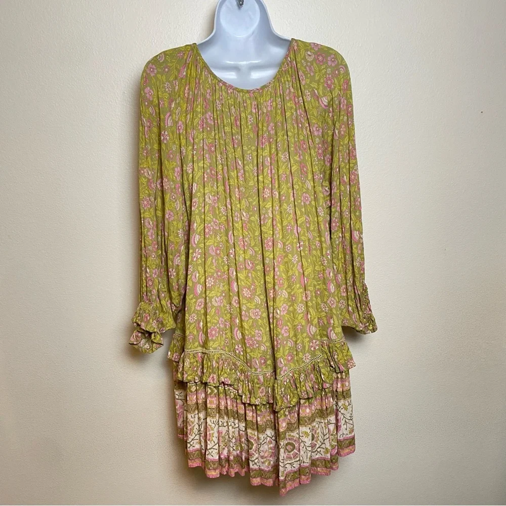 Spell & Gypsy Dahlia tunic dress mini floral - Picture 4 of 7